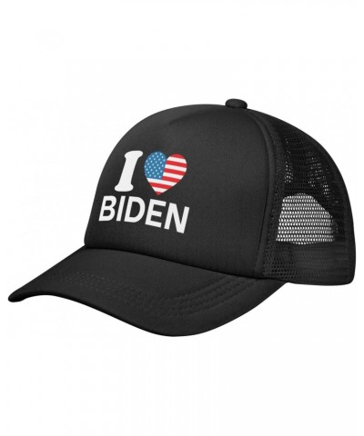 I Love President Joe Biden Harris 2024 Baseball Cap Adjustable Casual Mesh Hats Duck Tongue Hat for Men Women92 Black $12.30 ...