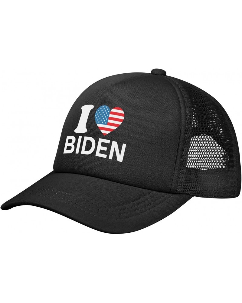 I Love President Joe Biden Harris 2024 Baseball Cap Adjustable Casual Mesh Hats Duck Tongue Hat for Men Women92 Black $12.30 ...