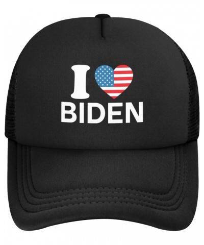 I Love President Joe Biden Harris 2024 Baseball Cap Adjustable Casual Mesh Hats Duck Tongue Hat for Men Women92 Black $12.30 ...