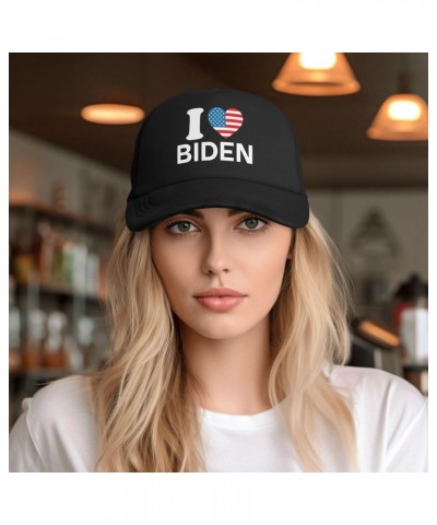 I Love President Joe Biden Harris 2024 Baseball Cap Adjustable Casual Mesh Hats Duck Tongue Hat for Men Women92 Black $12.30 ...