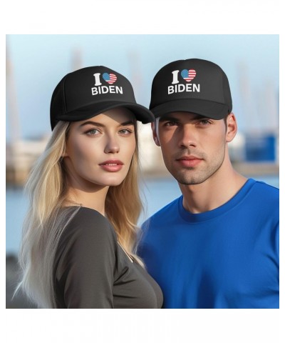 I Love President Joe Biden Harris 2024 Baseball Cap Adjustable Casual Mesh Hats Duck Tongue Hat for Men Women92 Black $12.30 ...