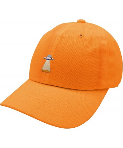 UFO Baseball Cap Embroidered Cotton Dad Hat - Area 51 Orange $9.59 Baseball Caps