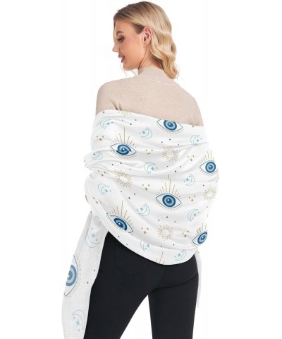 Women's Scarf Evil Eyes Sun Moon Print Oversized fashion Scarves Soft Cozy Multiple Use Lightweight Shawl Wrap Blanket Cape f...