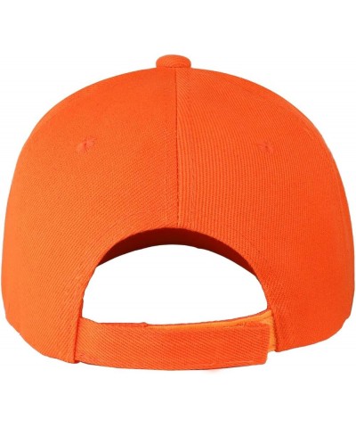 2pcs Baseball Cap for Men Women Adjustable Size for Outdoor Activities Orange/Orange $9.71 Baseball Caps