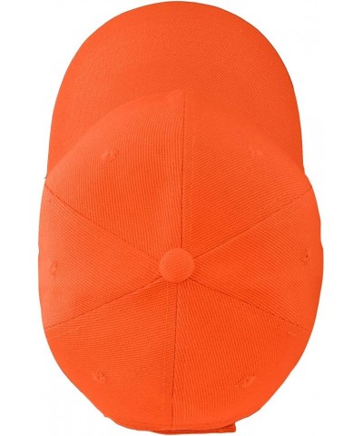 2pcs Baseball Cap for Men Women Adjustable Size for Outdoor Activities Orange/Orange $9.71 Baseball Caps