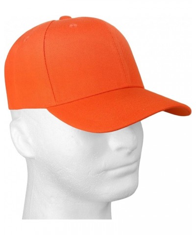 2pcs Baseball Cap for Men Women Adjustable Size for Outdoor Activities Orange/Orange $9.71 Baseball Caps