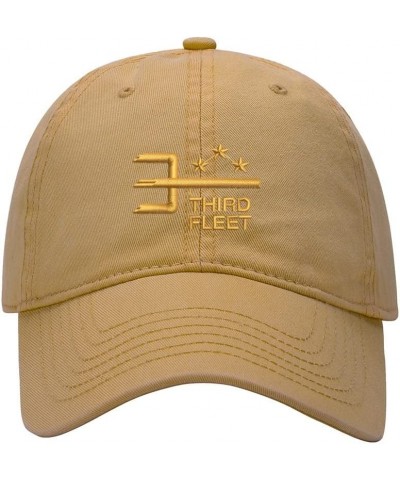 Baseball Cap Men Women Navy The Third Fleet Embroidered Unisex Classic Adjustable Strapback Dad Hat Khaki $13.56 Baseball Caps