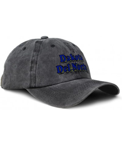 Custom Soft Washed Baseball Cap Dakota Del Norte Cotton Dad Hats for Men & Women Black Design Only $11.48 Baseball Caps