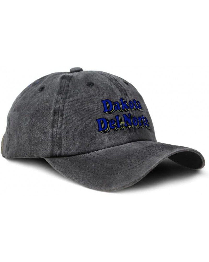 Custom Soft Washed Baseball Cap Dakota Del Norte Cotton Dad Hats for Men & Women Black Design Only $11.48 Baseball Caps