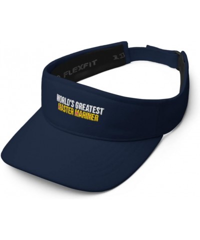 VisorWorld's Greatest Master Mariner Hat (Embroidered Visor) Master Mariner Apparel Navy $19.59 Visors