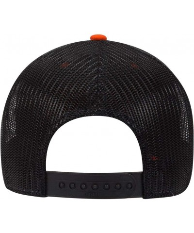 6 Panel Low Profile Contrast Vertical Mesh Back Cap Org/Org/Blk $10.16 Baseball Caps