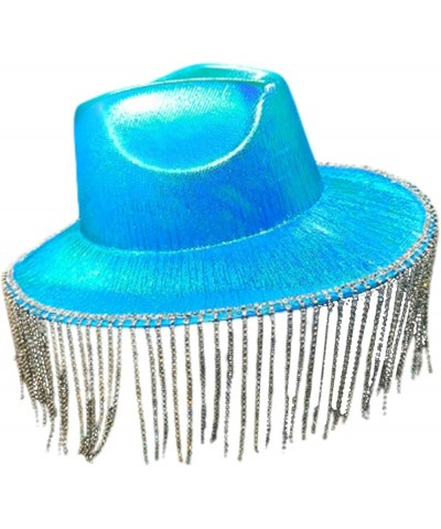 Cowboy Hat, Shimmering Tassels Cowboy Hat with Kerchief Cowgirl Hat Western Cowboy Cowgirl Hat and Bandana Set Blue Scarf $14...