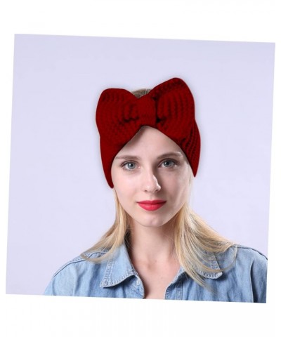 2pcs Woolen Yarn Headband Women Headdress Bowknot Headband Hair Band Fashion Headwear Warm Hair Hoops/1415 1 Count (Pack of 1...