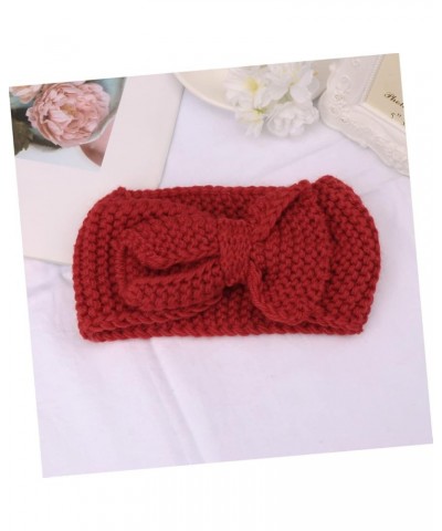 2pcs Woolen Yarn Headband Women Headdress Bowknot Headband Hair Band Fashion Headwear Warm Hair Hoops/1415 1 Count (Pack of 1...