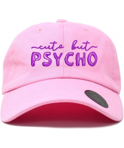 Cute But Psycho Classic Polo Baseball Cap Low Profile Dad Cap Hat Pink-pur $9.22 Baseball Caps