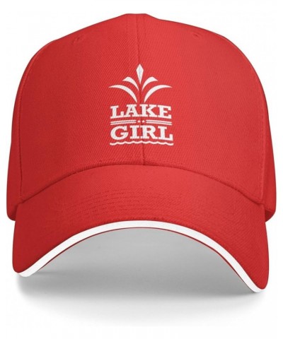 Lake Girl Funny Hat Velcro Adjustable Trucker Baseball Cap Men Women Gift Red $11.54 Baseball Caps