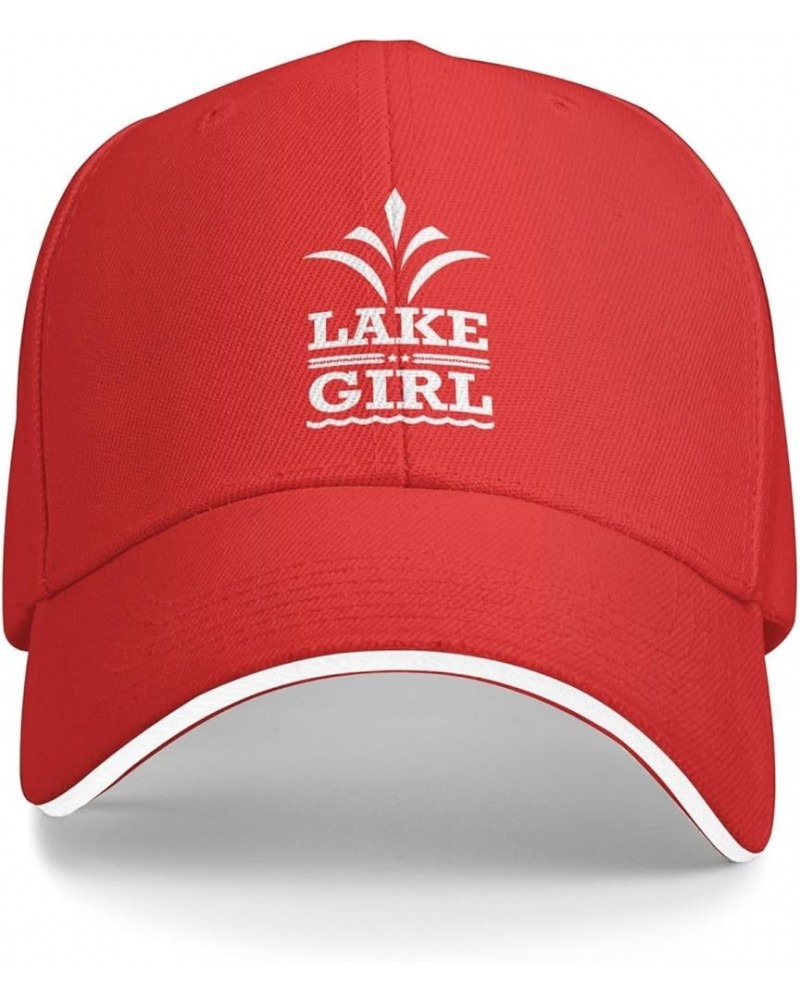 Lake Girl Funny Hat Velcro Adjustable Trucker Baseball Cap Men Women Gift Red $11.54 Baseball Caps