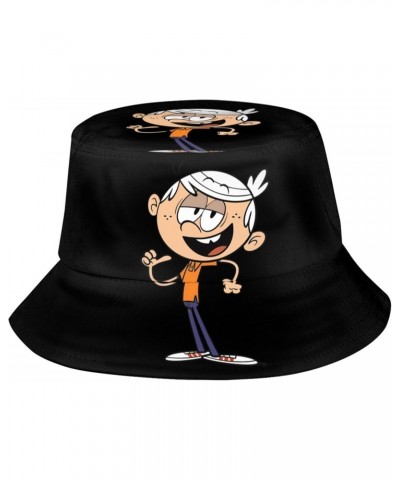 The Loud Anime House Fisherman Hat Travel Hat Sun Cap Foldable Bucket Hat with Men Women for Outdoor Fishing Cycling Black $1...