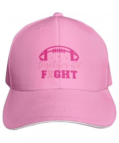 Tackle Breast Cancer Awareness Baseball Cap Womens Man Cowboy Hat Washable Adjustable Beach Hat Pink $11.94 Baseball Caps