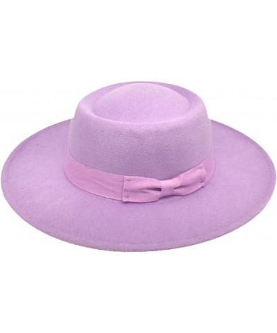 Fedora Hat Bowler Hats Women's Wide-Brimmed Bow Fedora Hats Ladies Elegant Bump Top Jazz Hats Solid Color Panama Hats $17.63 ...