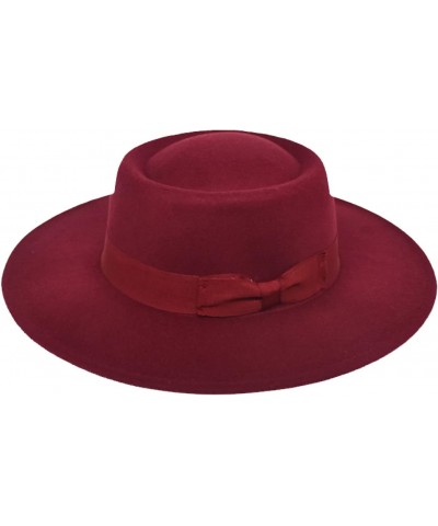 Fedora Hat Bowler Hats Women's Wide-Brimmed Bow Fedora Hats Ladies Elegant Bump Top Jazz Hats Solid Color Panama Hats $17.63 ...