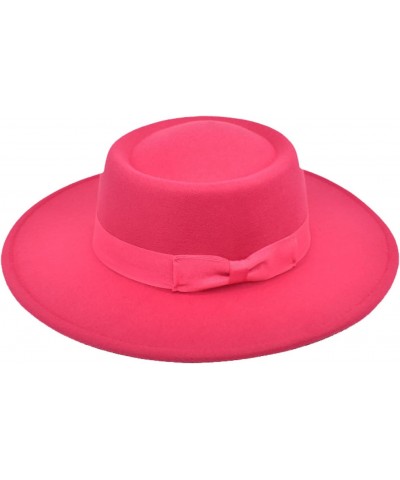 Fedora Hat Bowler Hats Women's Wide-Brimmed Bow Fedora Hats Ladies Elegant Bump Top Jazz Hats Solid Color Panama Hats $17.63 ...