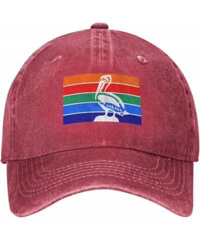 Flag of St. Petersburg, Florida Dad Hat Vintage Baseball Cap for Men Women Hats Gifts Trucker Caps Red $11.38 Baseball Caps