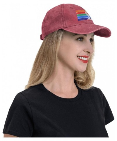 Flag of St. Petersburg, Florida Dad Hat Vintage Baseball Cap for Men Women Hats Gifts Trucker Caps Red $11.38 Baseball Caps