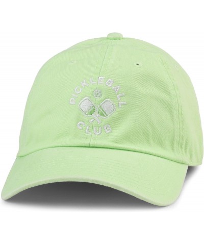 Pickleball Adjustable Baseball Hat (PBALL-Parent) Neon Slouch (Neon Green) $21.01 Baseball Caps