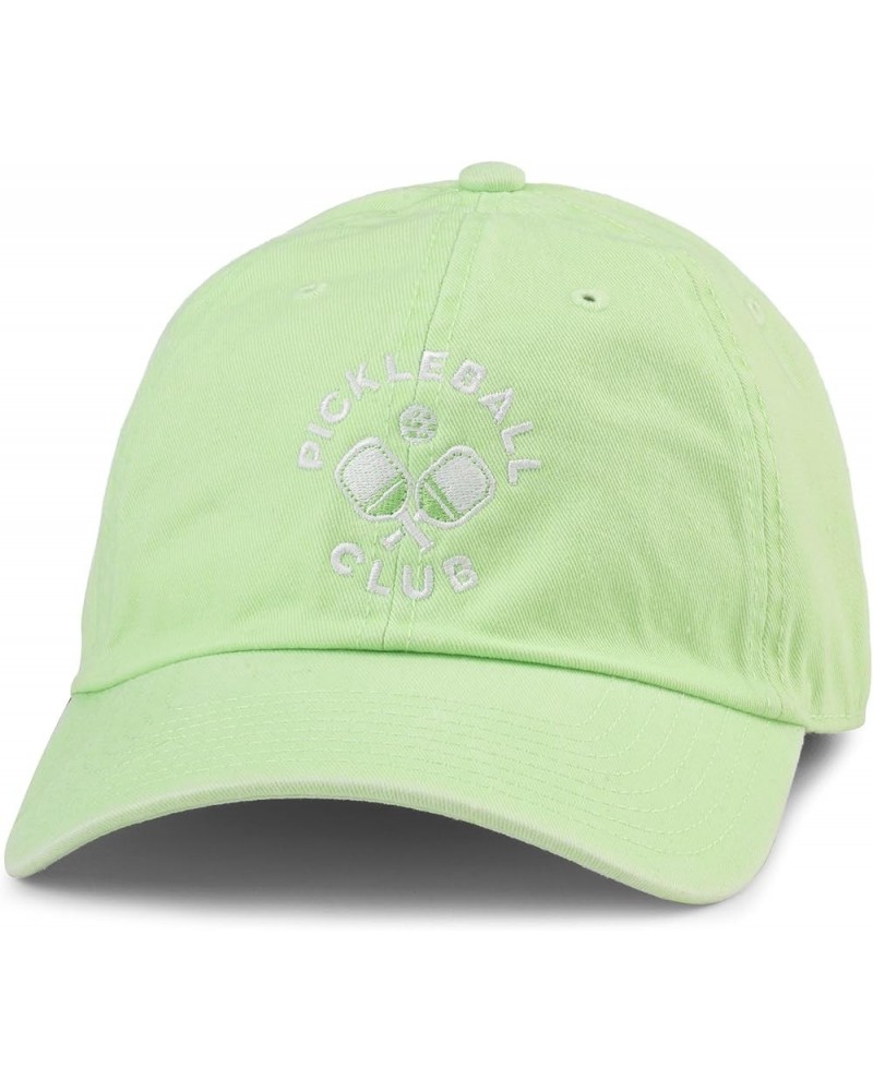 Pickleball Adjustable Baseball Hat (PBALL-Parent) Neon Slouch (Neon Green) $21.01 Baseball Caps