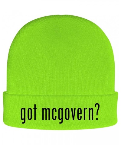 got McGovern? - Soft Adult Beanie Cap Neon Green $19.12 Skullies & Beanies