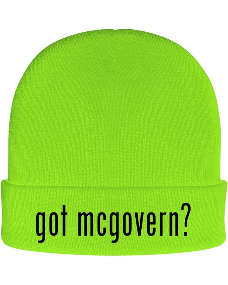 got McGovern? - Soft Adult Beanie Cap Neon Green $19.12 Skullies & Beanies