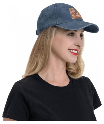 Cowboy Hat Baseball Cap Vintage Washed Unisex Adjustable Hat Black Navy Blue $9.89 Cowboy Hats