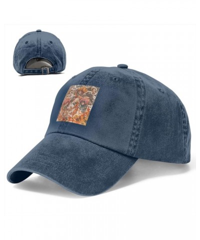 Cowboy Hat Baseball Cap Vintage Washed Unisex Adjustable Hat Black Navy Blue $9.89 Cowboy Hats