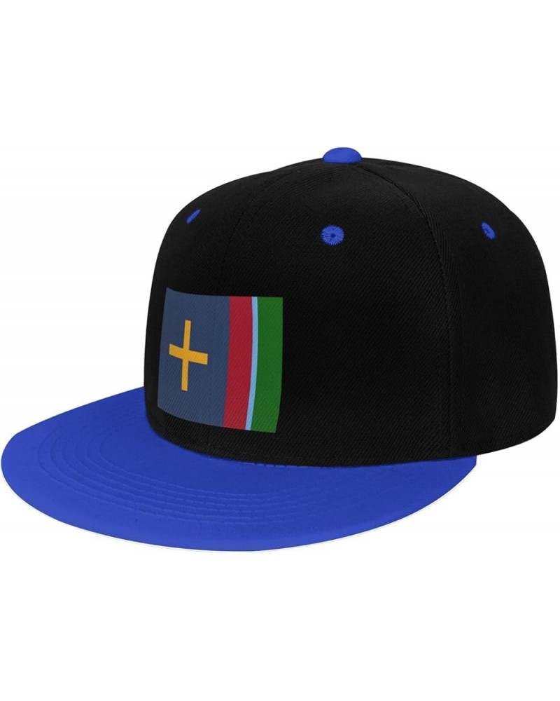 Flag of Nibley, Utah Snapback Hat for Men Women Baseball Cap Trucker Flat Bill Hats Dad Caps Blue $12.36 Baseball Caps