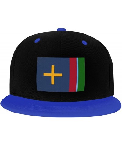 Flag of Nibley, Utah Snapback Hat for Men Women Baseball Cap Trucker Flat Bill Hats Dad Caps Blue $12.36 Baseball Caps