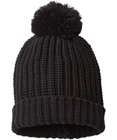 Richardson - Chunky Cable with Cuff & Pom Beanie - 143R Black $9.29 Skullies & Beanies