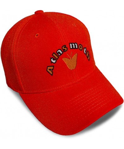 Baseball Cap Atlas Moth Insects Insects Acrylic Nature Dad Hats for Men and Women Red Design Only $16.19 Baseball Caps