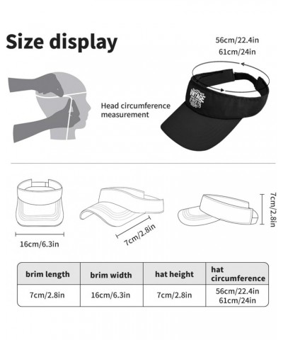 Vintagee 1973 Limiteds Edition Hat Visor for Women Baseball Hat Trendy Uv Protection Hats Allblack $10.07 Visors