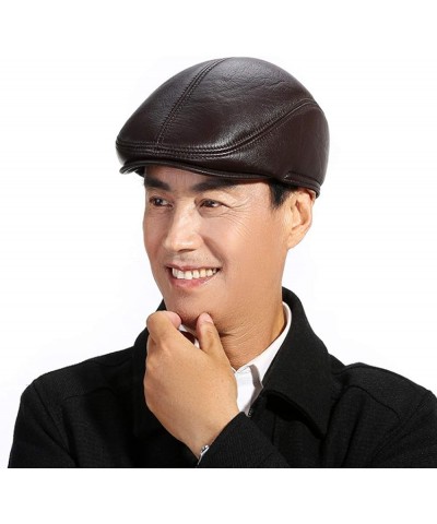 NUBAO Men's Beret, Ladies Hat, Forward Cap, Winter Casual Cap Inside Polyester Fiber Comfort, 2 Colors, 4 Sizes (Color : Brow...