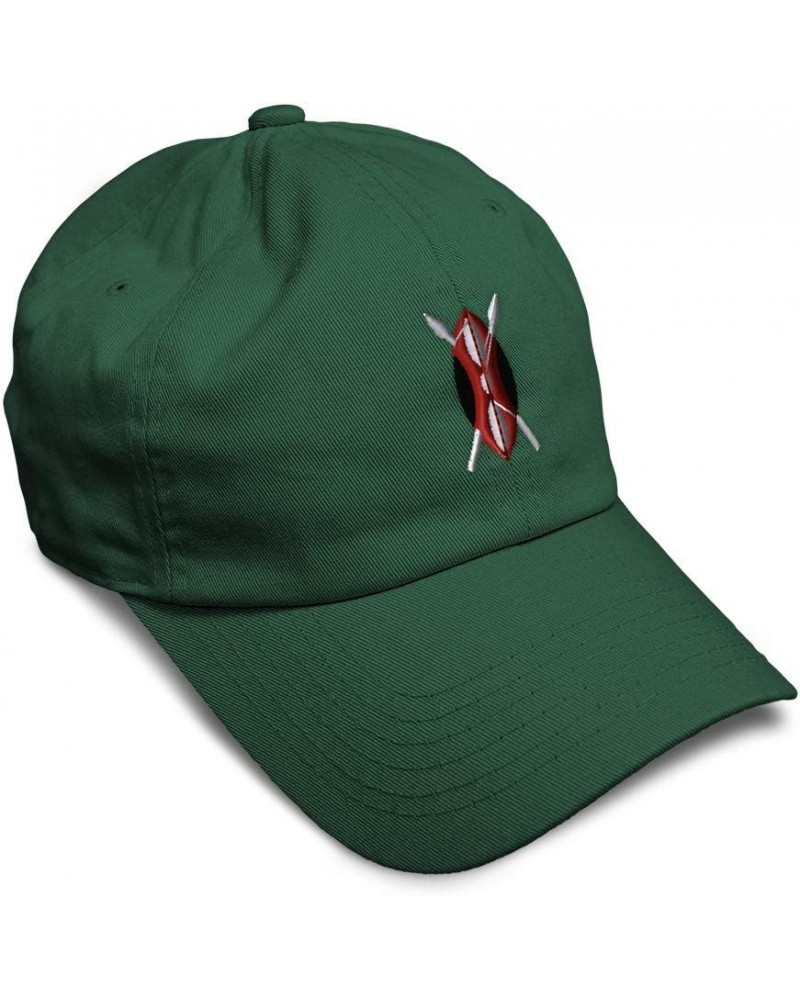 Soft Baseball Cap Africa Kenya Flag Seal Embroidery Cotton Dad Hats for Men & Women Forest Green Design Only $17.39 Baseball ...