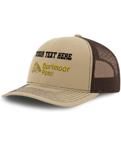 Richardson Trucker Hat Dartmoor Pony Horses Polyester Baseball Cap Khaki Coffee Personalized Text Here $18.19 Baseball Caps