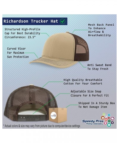 Richardson Trucker Hat Dartmoor Pony Horses Polyester Baseball Cap Khaki Coffee Personalized Text Here $18.19 Baseball Caps