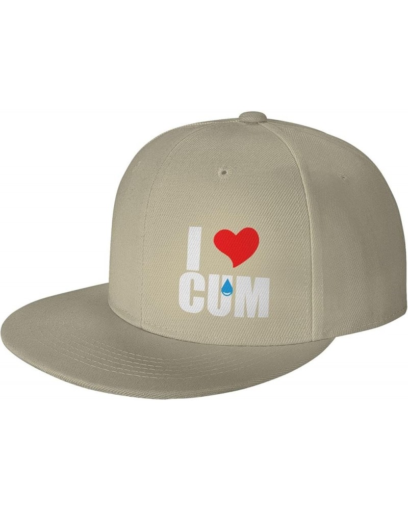 I Love Cum Golf Unisex Snapback Hat Classic Fashion Trucker Adjustable Brim Baseball Cap Natural $11.30 Baseball Caps