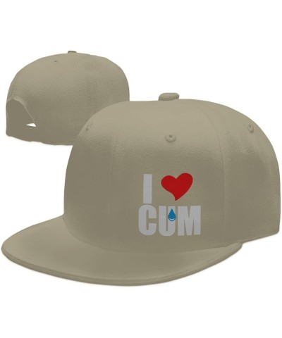 I Love Cum Golf Unisex Snapback Hat Classic Fashion Trucker Adjustable Brim Baseball Cap Natural $11.30 Baseball Caps