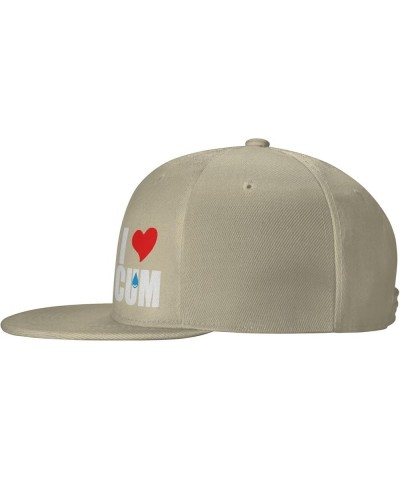 I Love Cum Golf Unisex Snapback Hat Classic Fashion Trucker Adjustable Brim Baseball Cap Natural $11.30 Baseball Caps