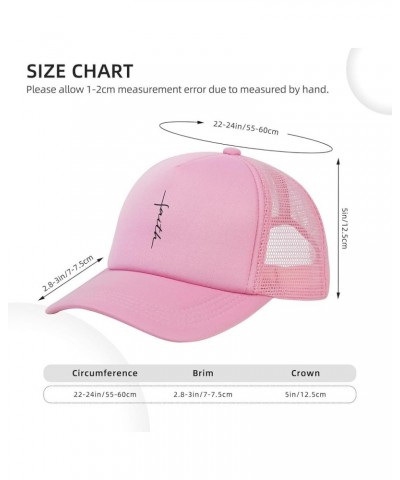 Faith Cross Script Christian Jesus Black Trucker Hat Women Mesh Baseball Cap Sun Hat Cowboy hat Men Dad Hat Black Pink $11.08...