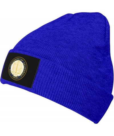 Uc Davis Aggies University Logo Ribbed Knit Cap Beanie Hats for Men Women, Warm Cozy Knitted Cuffed Cap Blue $13.56 Skullies ...