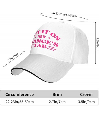 Put It On My Fiance'S Tab Hat Baseball Cap for Men Women Funny Trucker Hats White $12.31 Baseball Caps