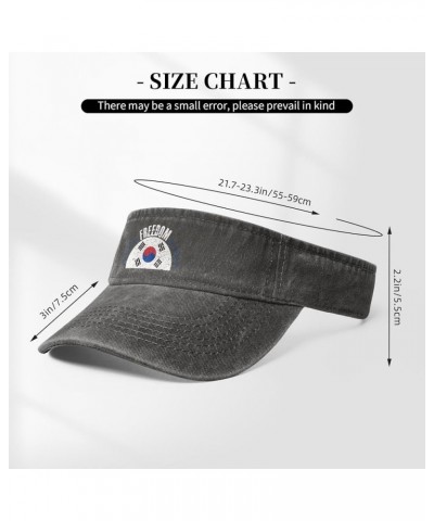 The South Korea Flag and Freedom Sun Visor Hats for Women Men Adjustable Sports Sun Hats Cotton Golf Cap Deep Heather $14.33 ...